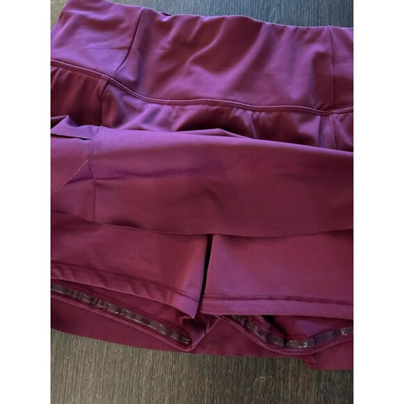 Athleta Burgundy Momentum Tiered Tennis Athletic Performance Skort Size M - Picture 7 of 9